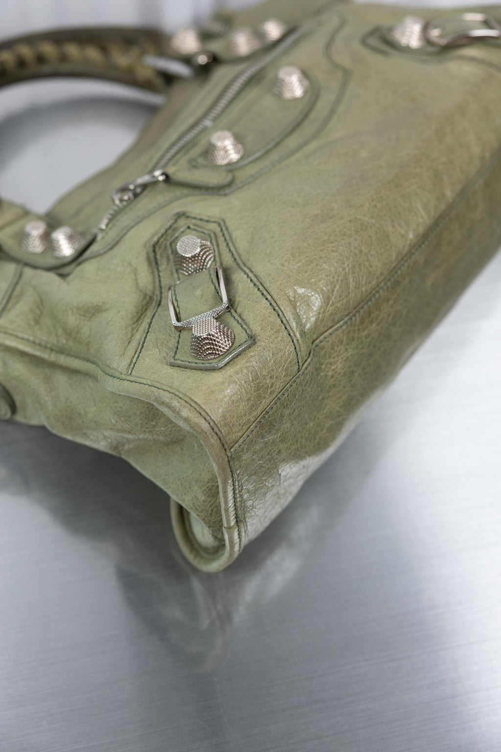 Balenciaga Green Khaki Giant 21 Medium city