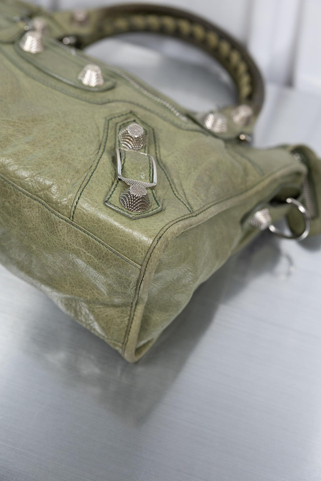 Balenciaga Green Khaki Giant 21 Medium city