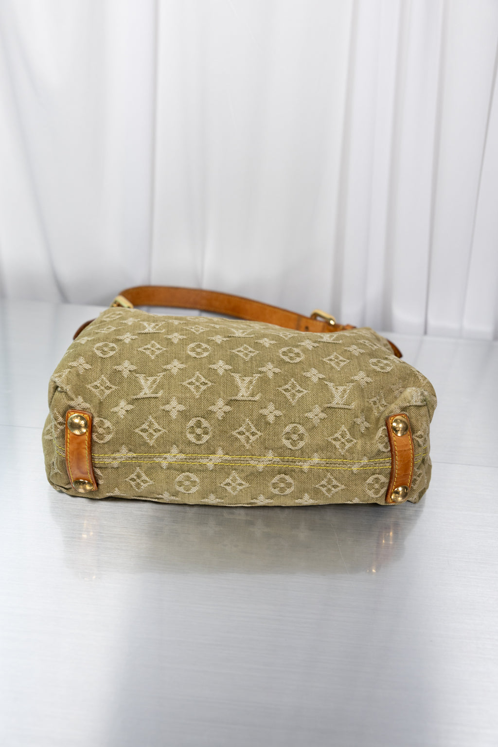 Louis Vuitton Rare Green Denim Baggy