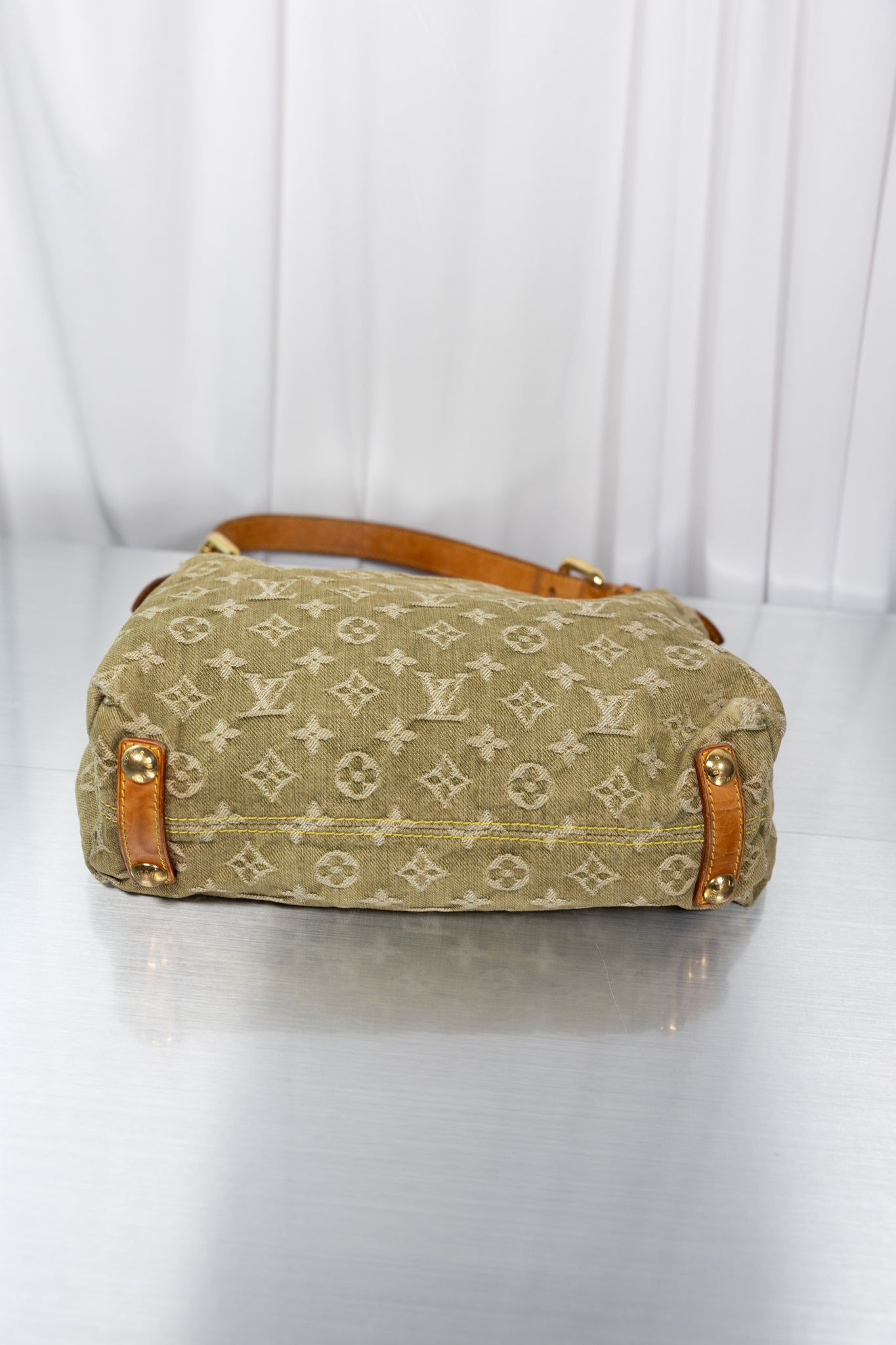 Louis Vuitton Rare Green Denim Baggy