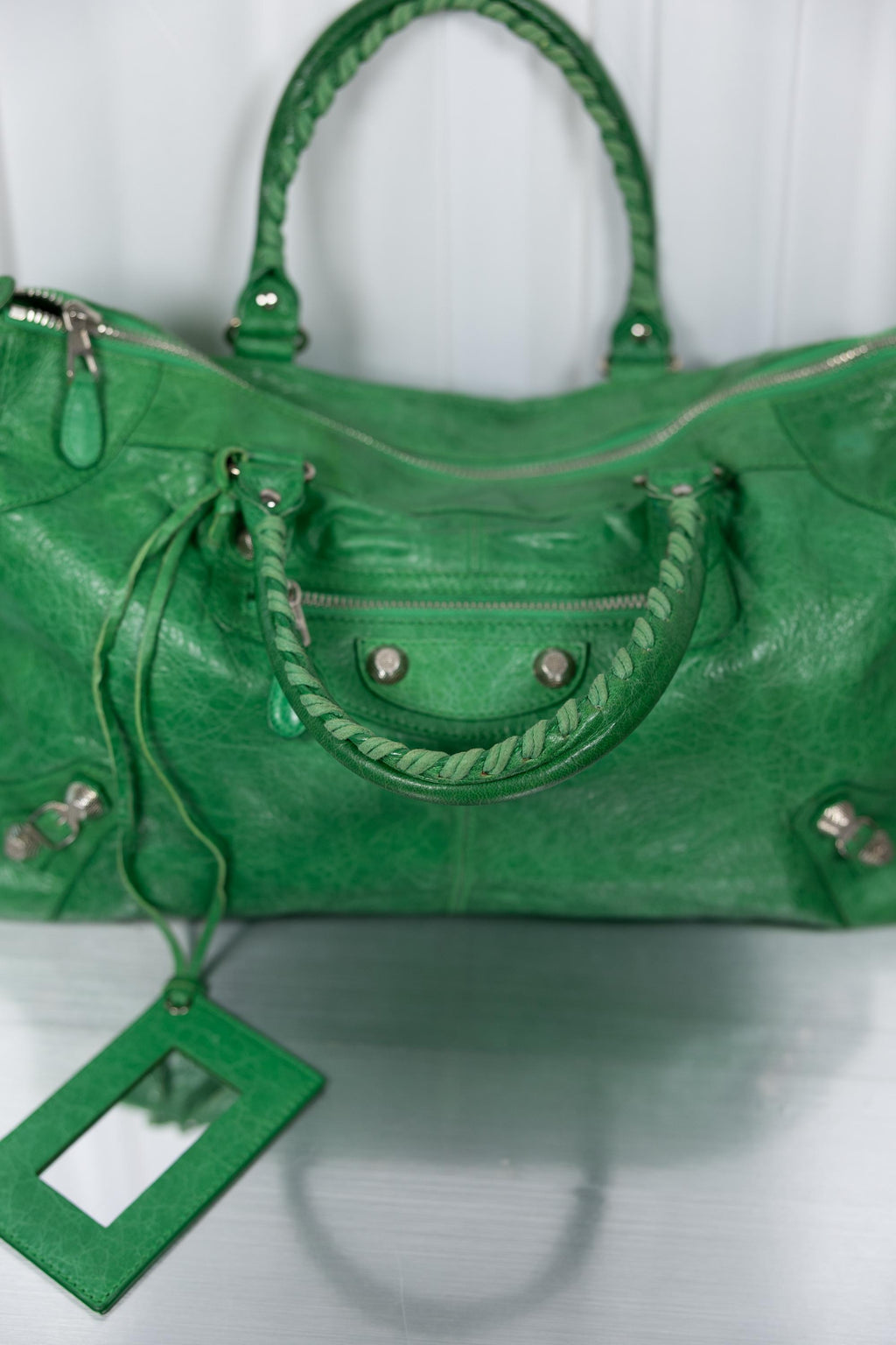 Balenciaga Rare Green Giant 21 Work bag