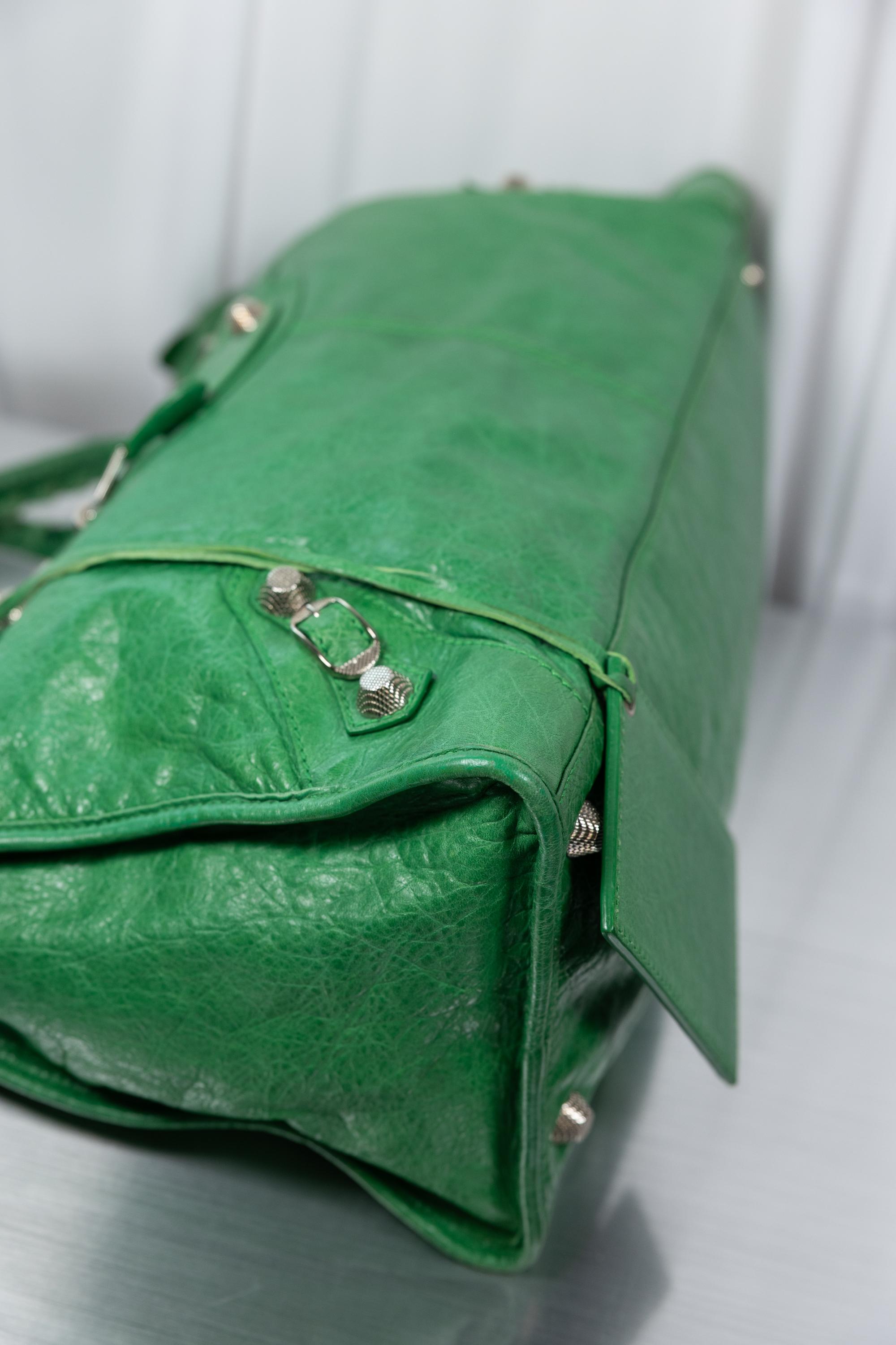 Balenciaga Rare Green Giant 21 Work bag