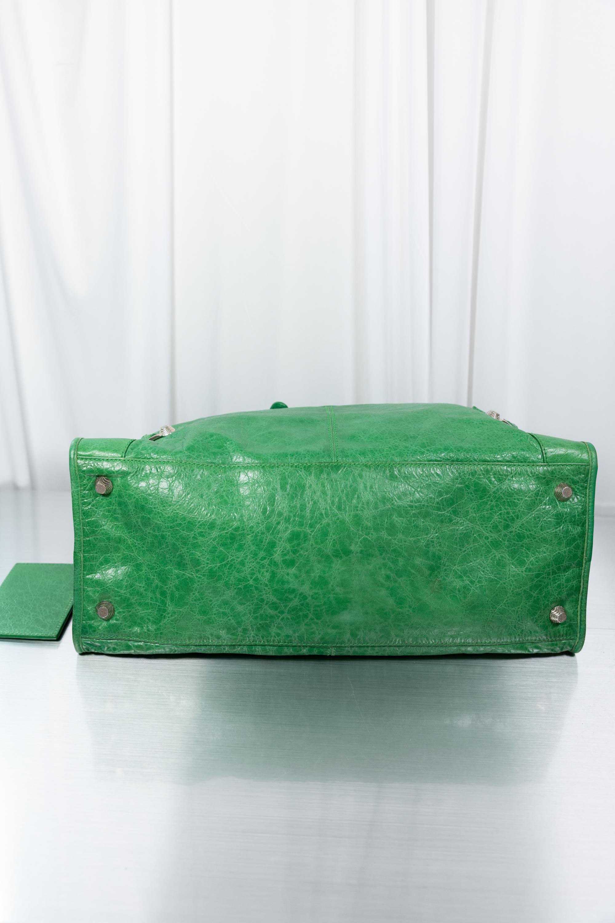 Balenciaga Rare Green Giant 21 Work bag