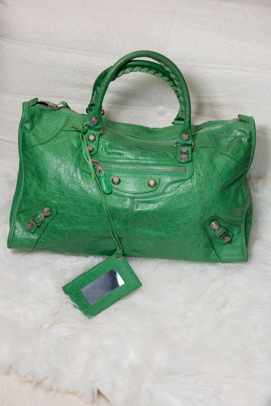 Balenciaga Rare Green Giant 21 Work bag