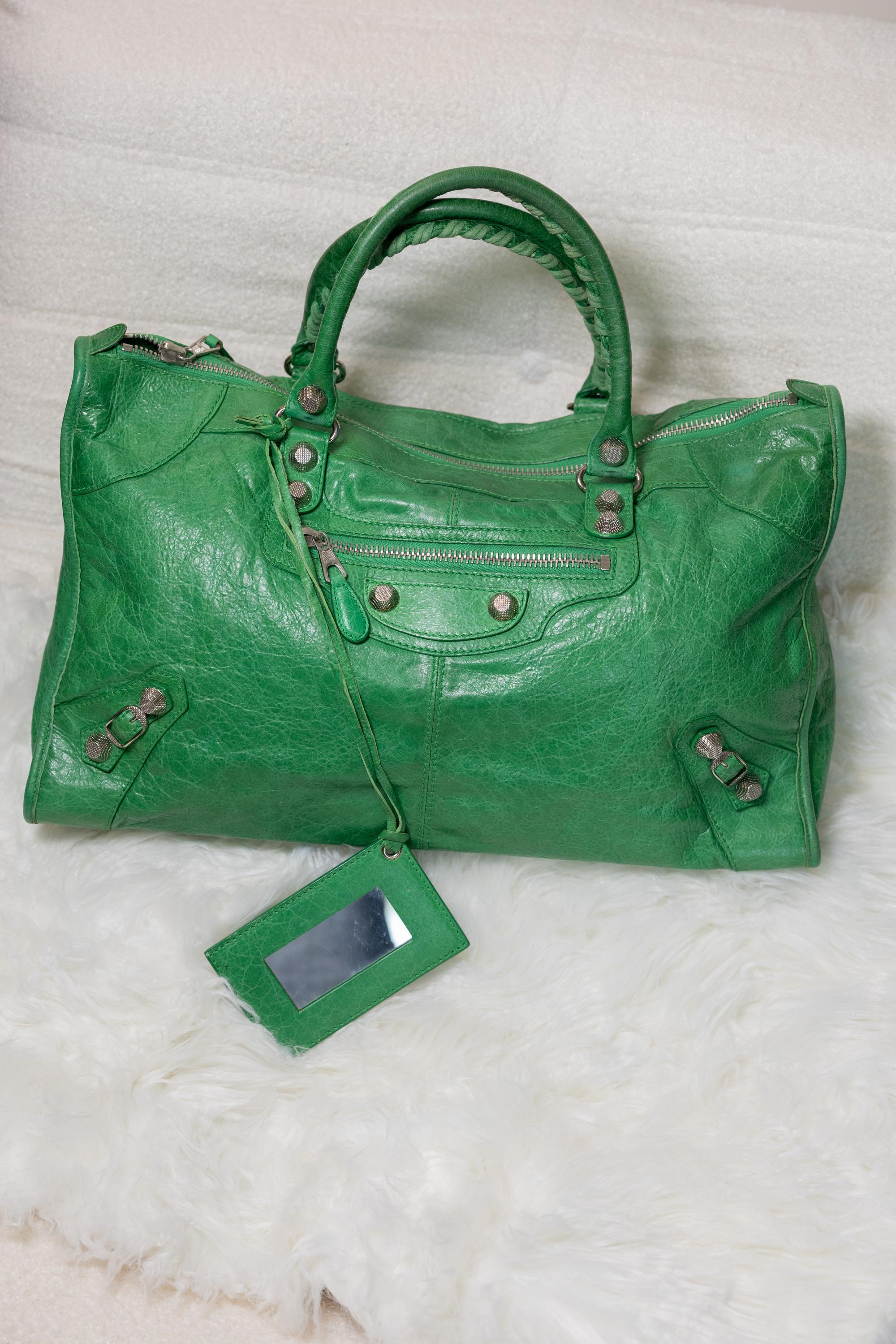 Balenciaga Rare Green Giant 21 Work bag