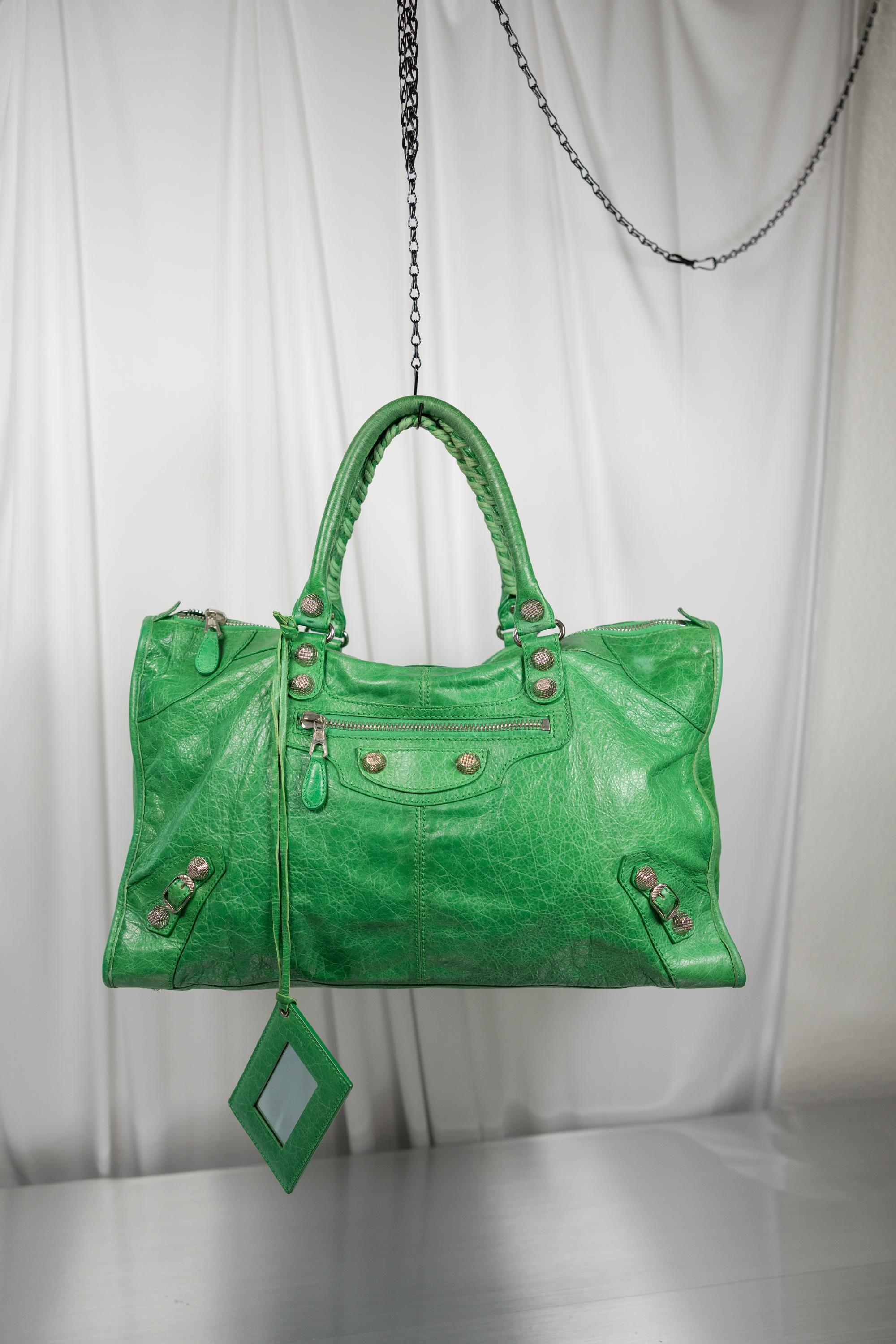 Balenciaga Rare Green Giant 21 Work bag