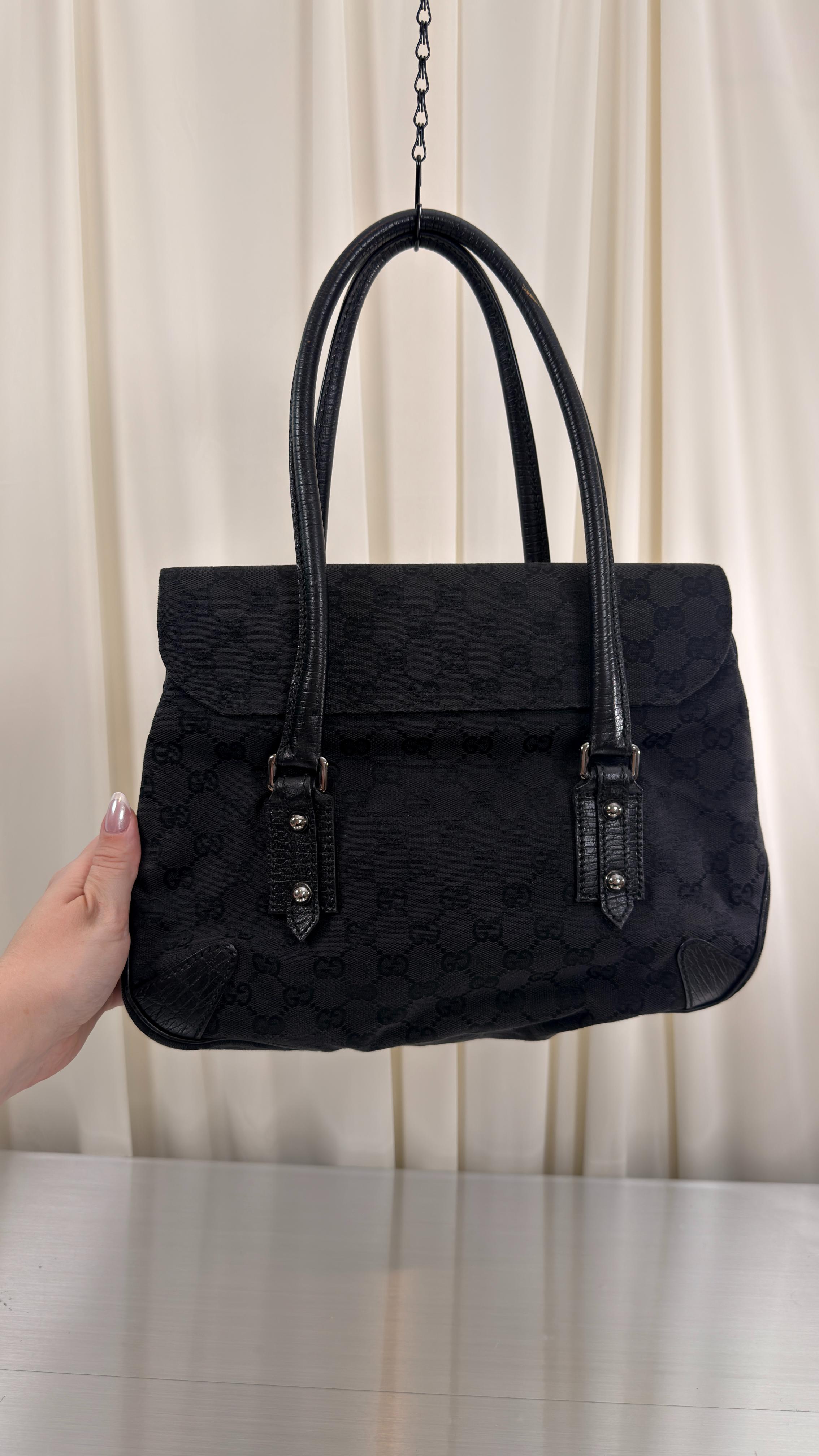 Gucci Black Horsebit Bag