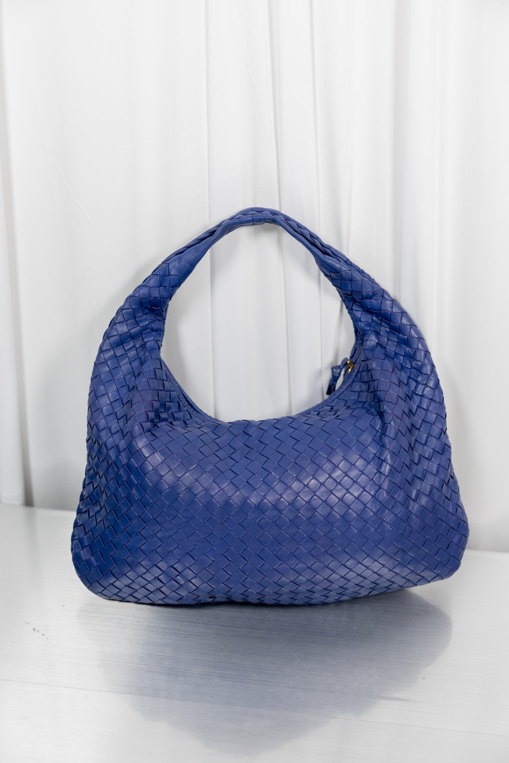 Bottega Veneta Indigo Intrecciato Nappa Medium Hobo