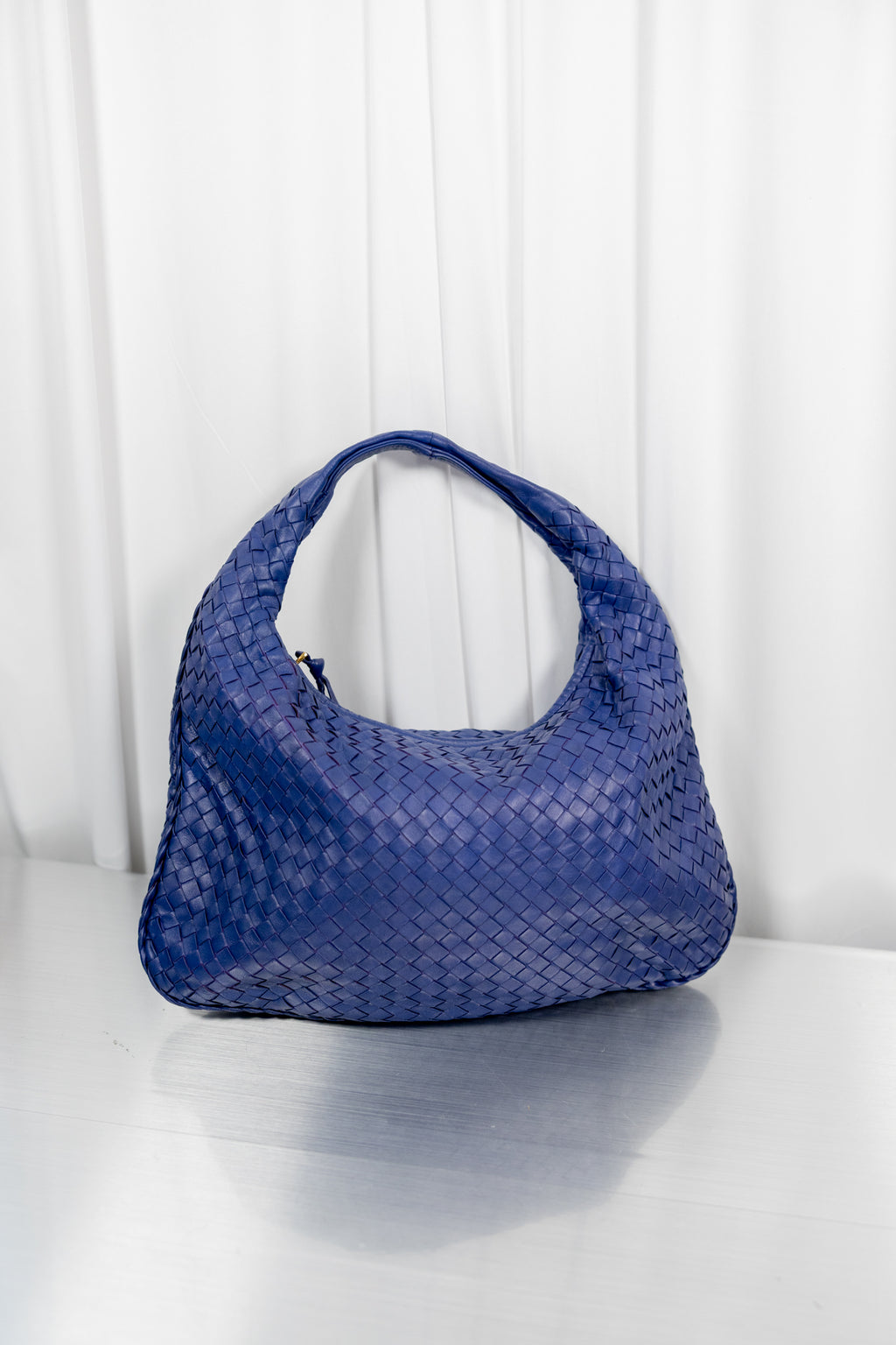 Bottega Veneta Indigo Intrecciato Nappa Medium Hobo