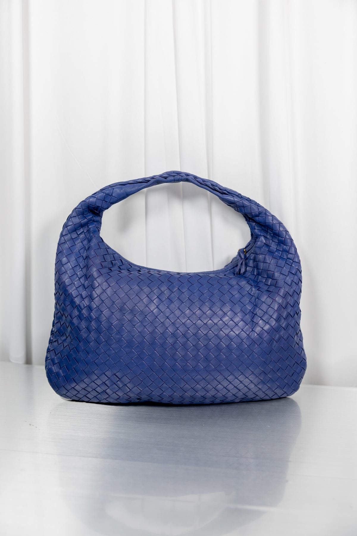 Bottega Veneta Indigo Intrecciato Nappa Medium Hobo