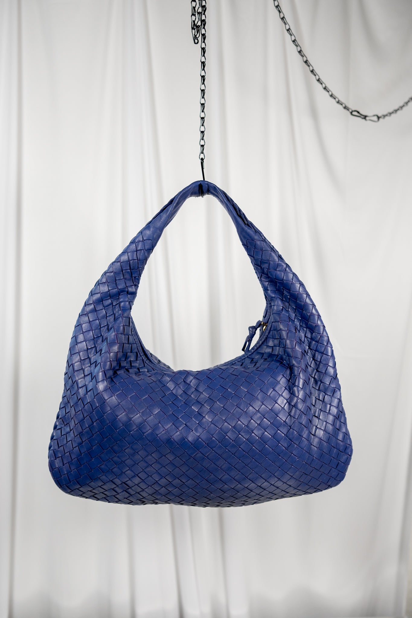 Bottega Veneta Indigo Intrecciato Nappa Medium Hobo