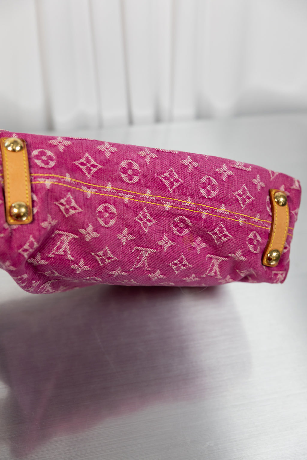 Louis Vuitton Pink Denim Baggy
