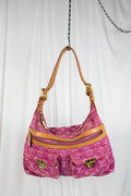 Louis Vuitton Pink Denim Baggy