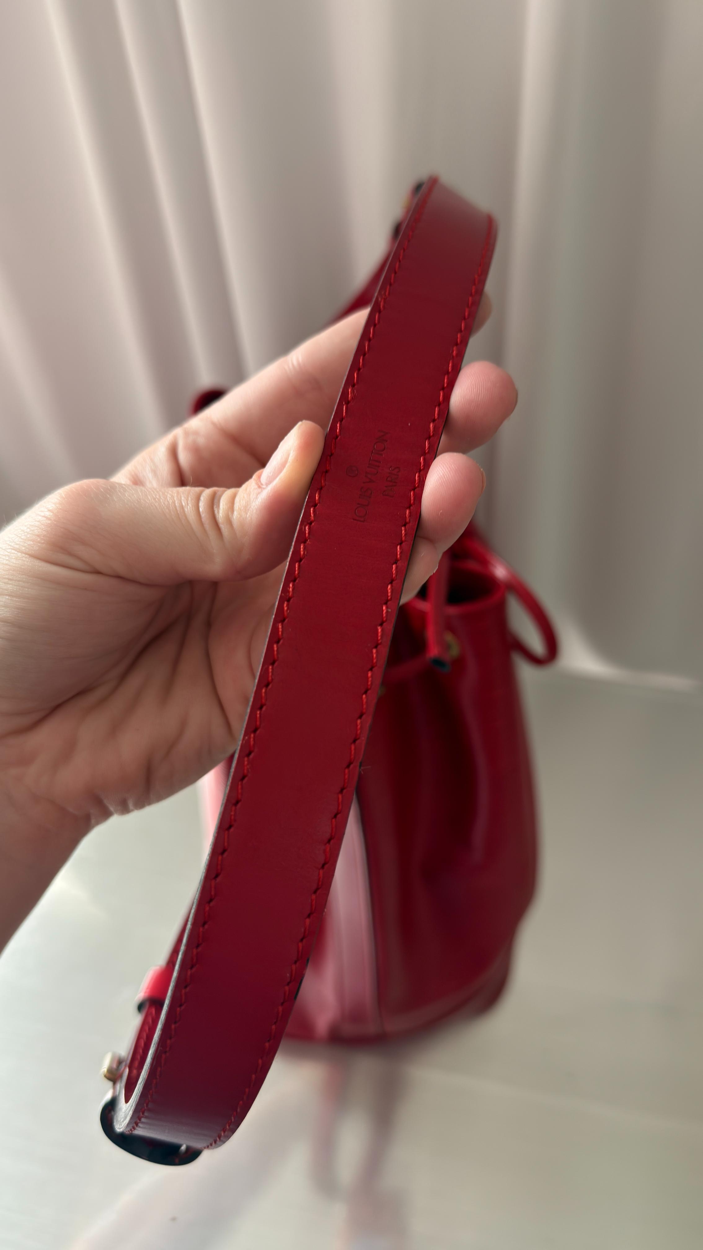 Louis Vuitton Red Epi Noe GM Bag