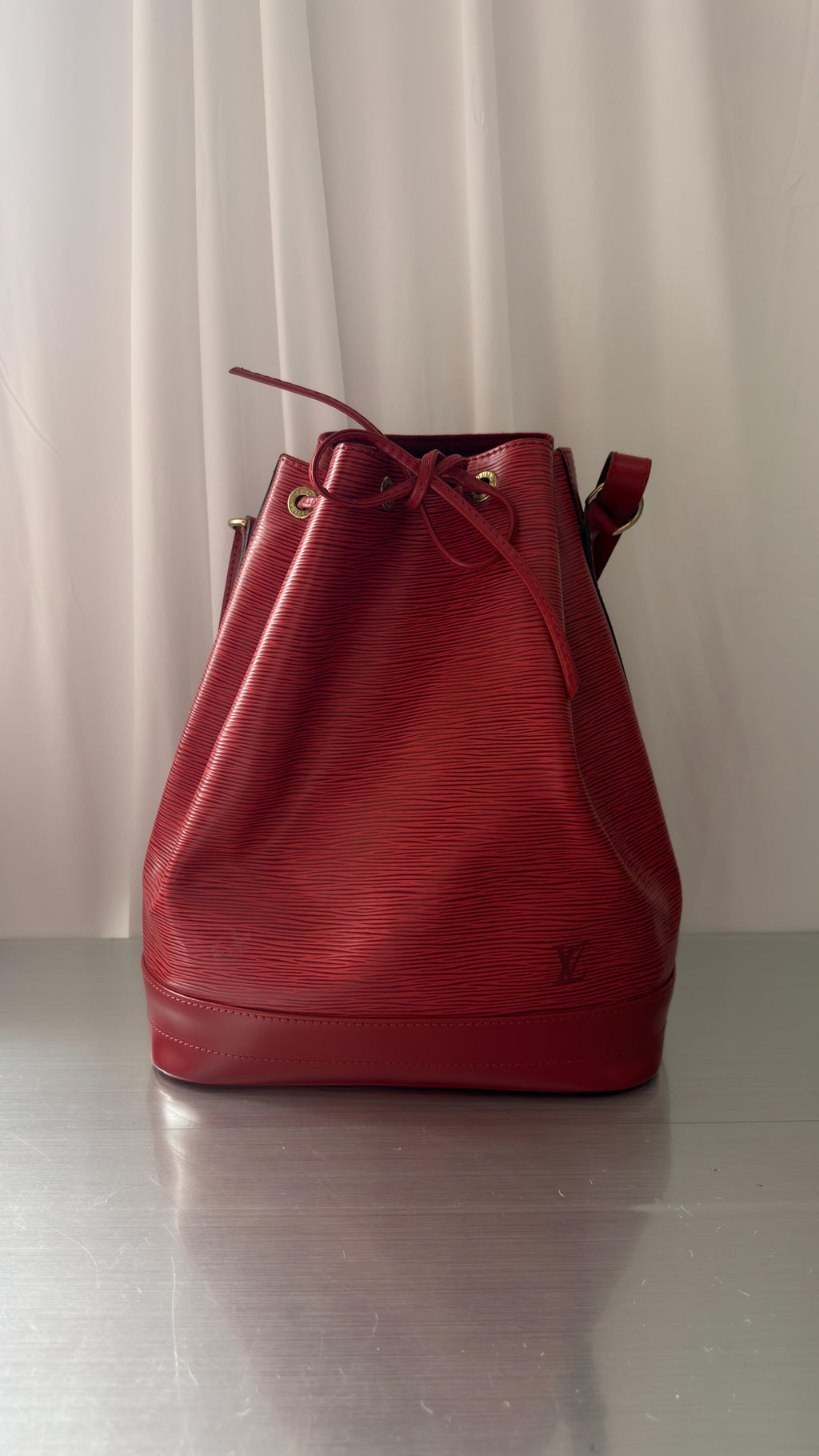 Louis Vuitton Red Epi Noe GM Bag