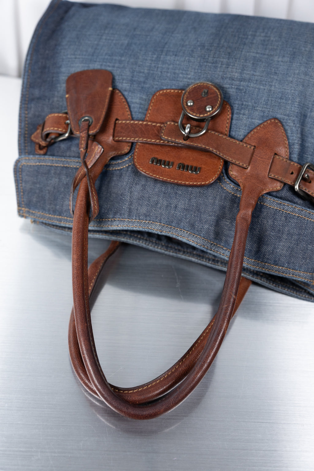 Miu Miu Denim Tote