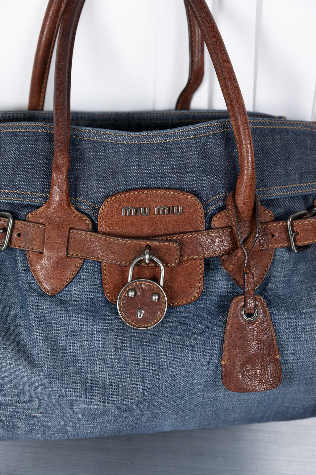 Miu Miu Denim Tote