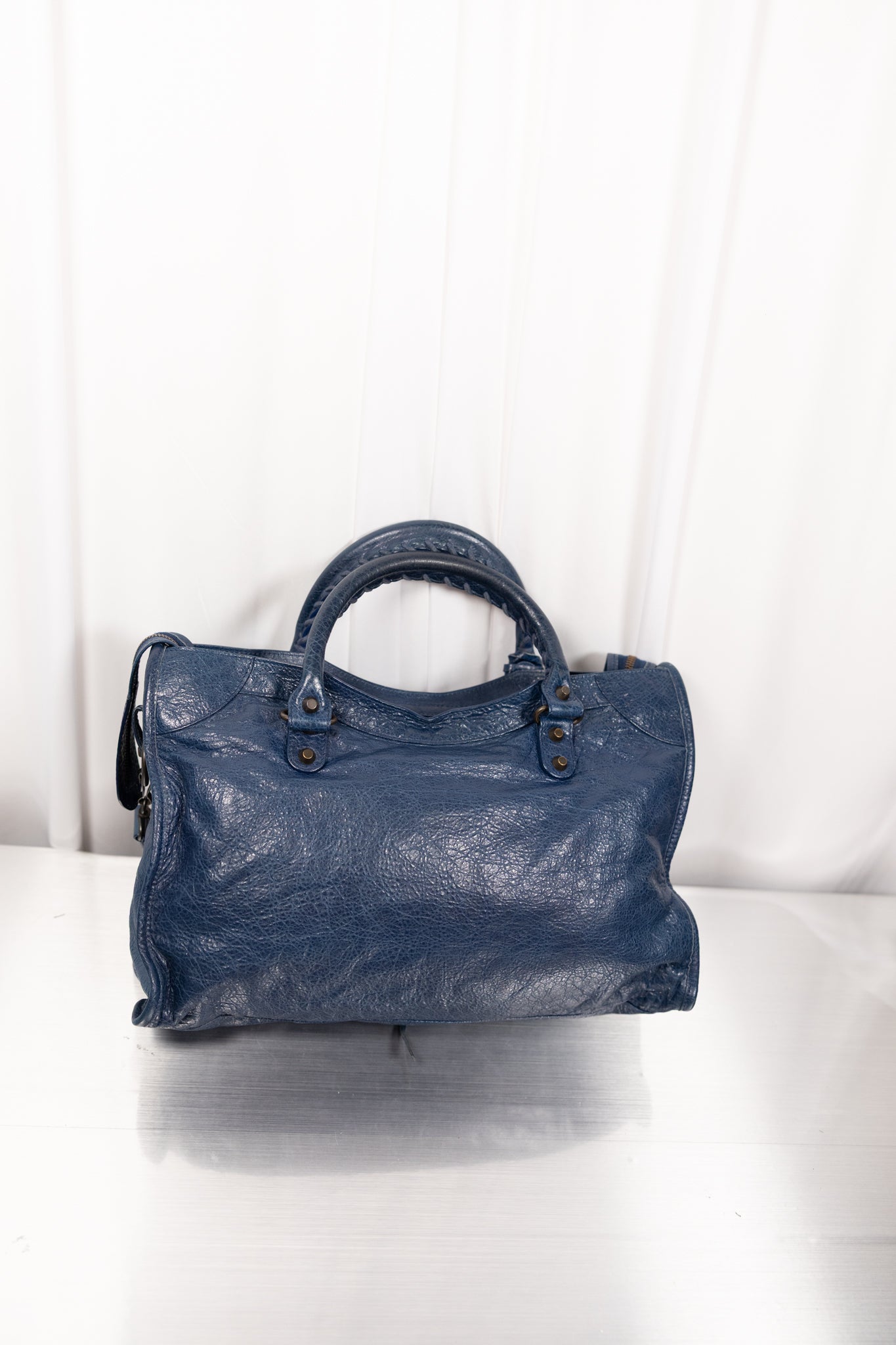 Balenciaga 2013 Navy Blue Medium City