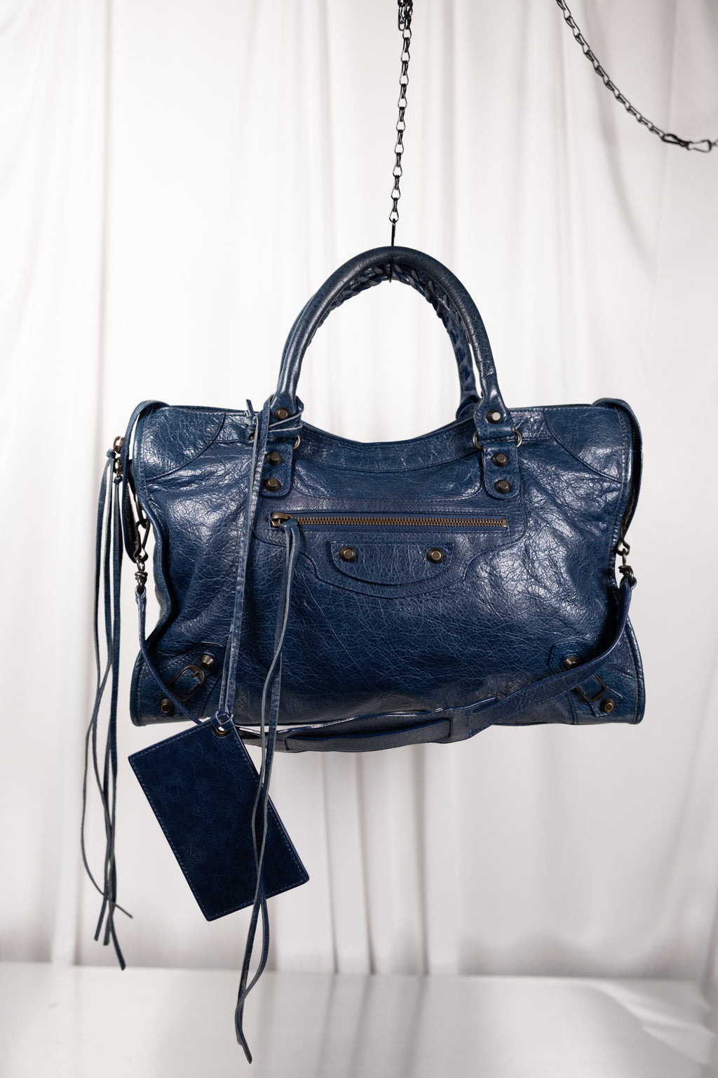 Balenciaga 2013 Navy Blue Medium City