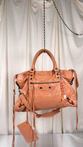 Balenciaga Spring Summer Peachy City Bag