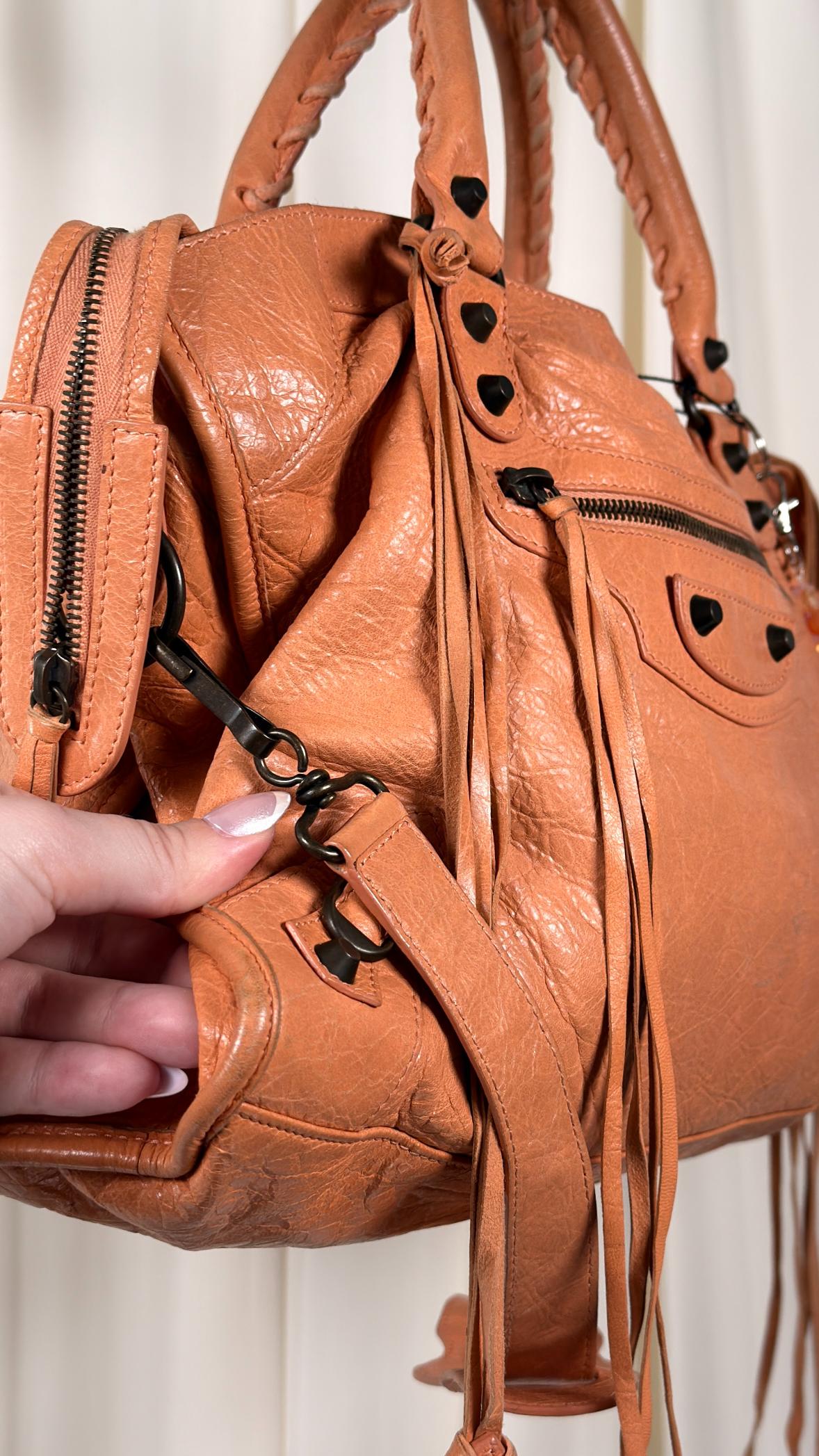 Balenciaga Spring Summer Peachy City Bag