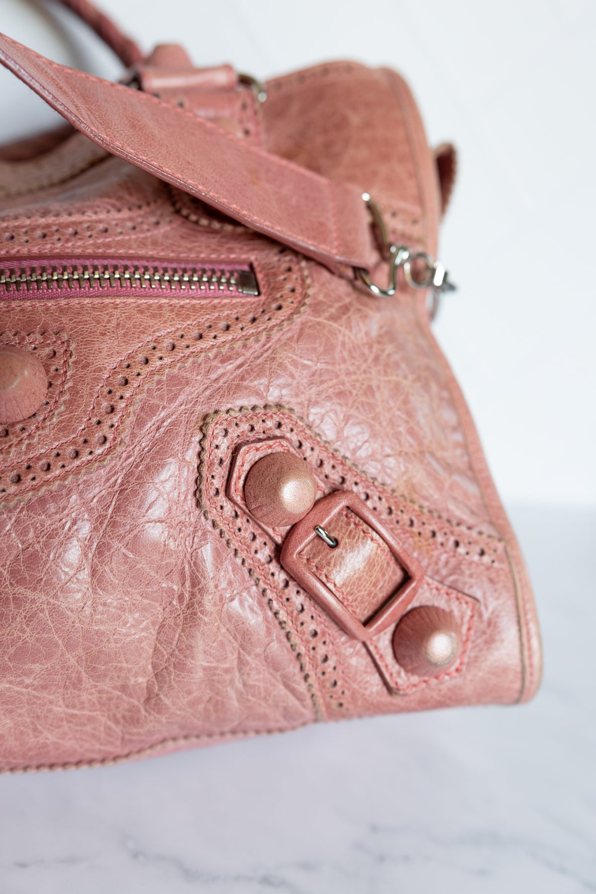 Balenciaga Pink Giant Brogues Hardware