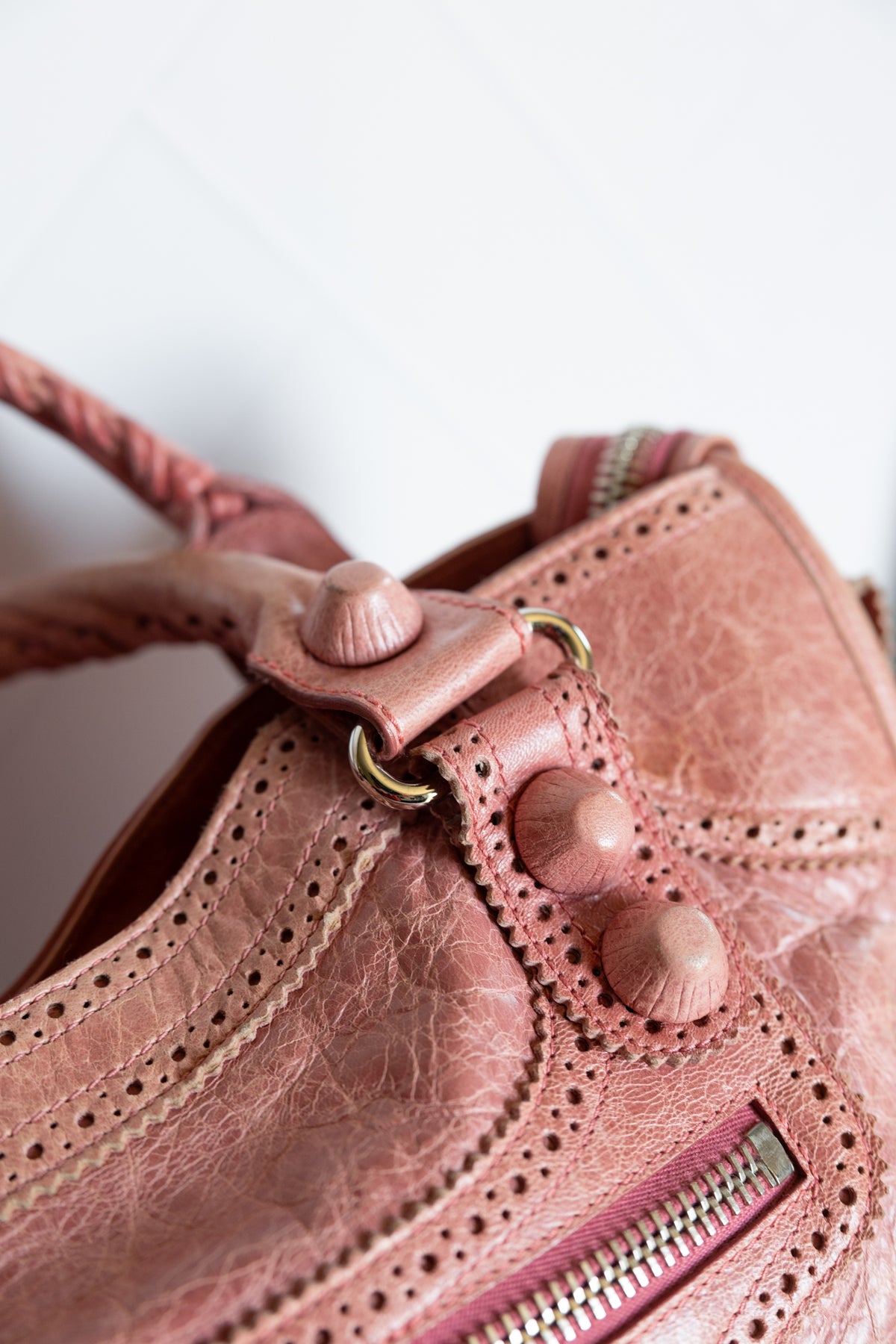 Balenciaga Pink Giant Brogues Hardware