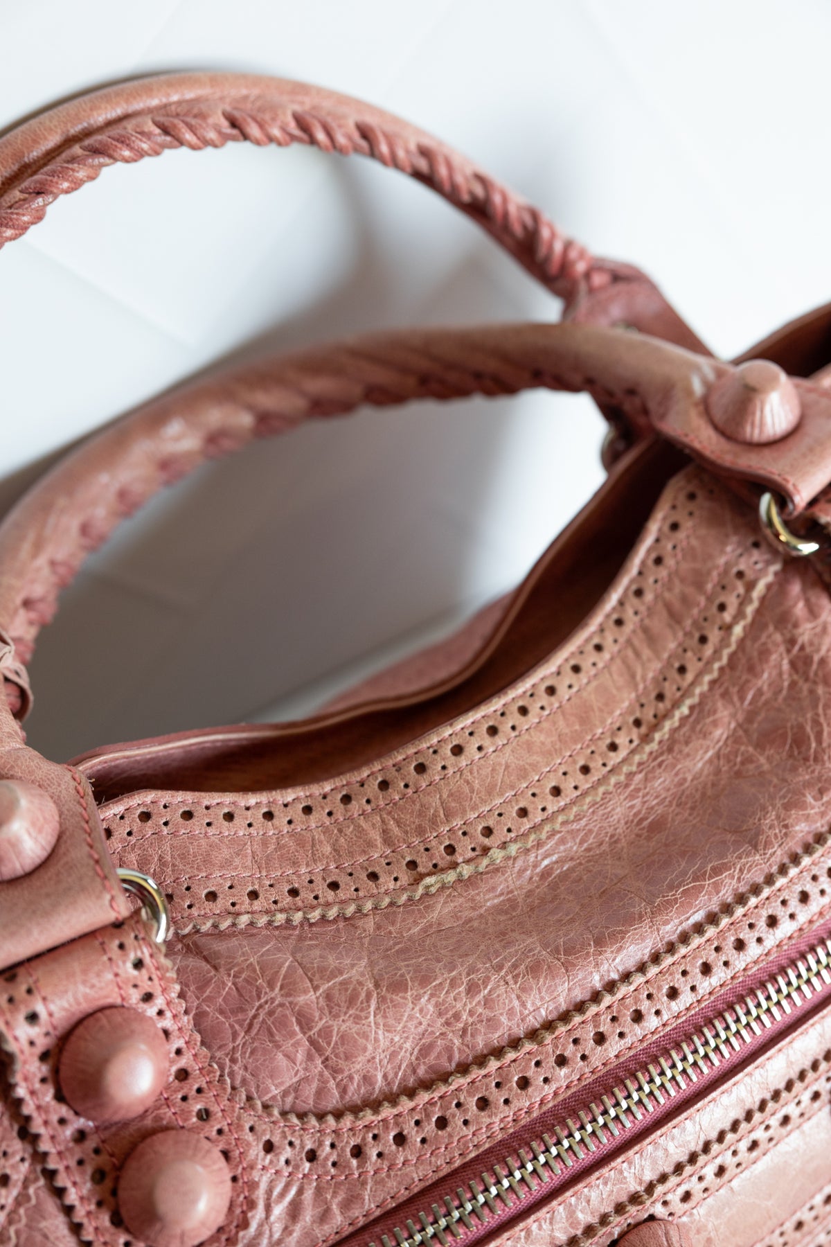 Balenciaga Pink Giant Brogues Hardware