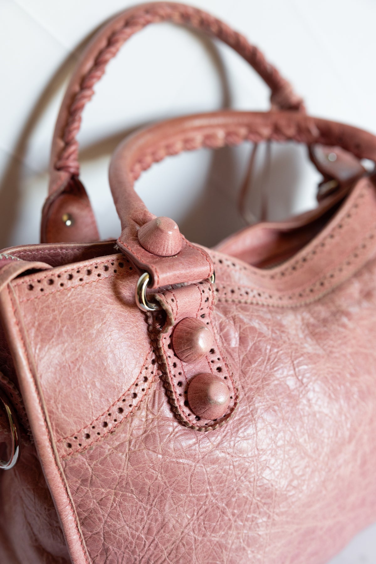 Balenciaga Pink Giant Brogues Hardware