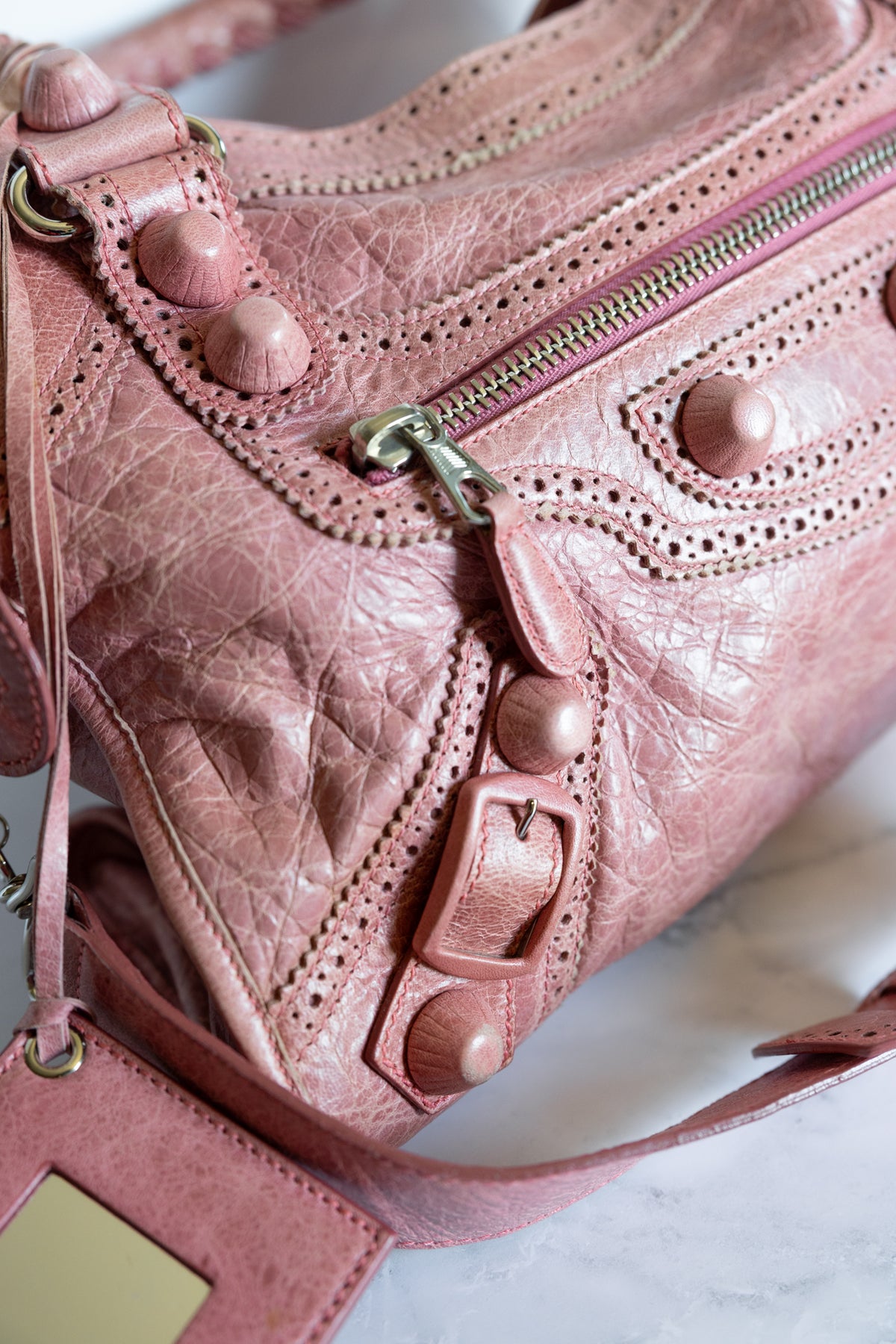 Balenciaga Pink Giant Brogues Hardware