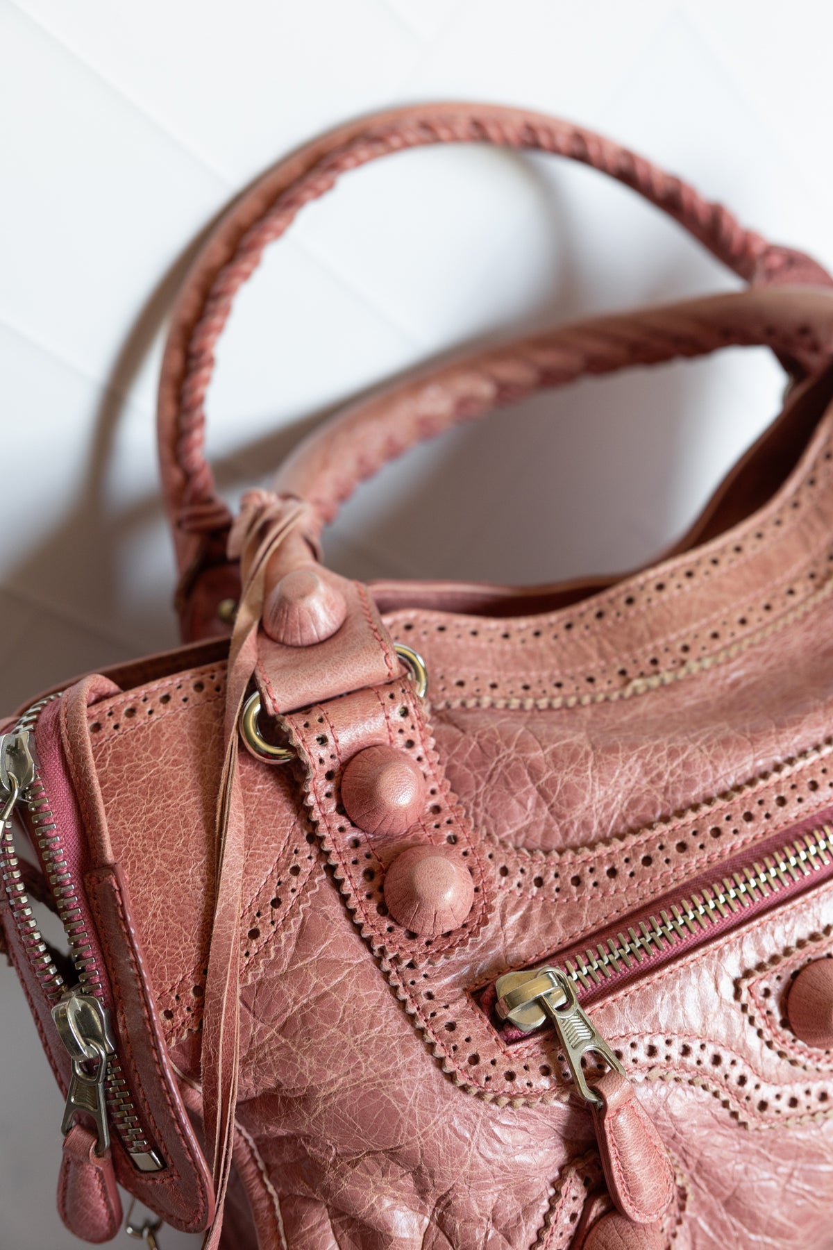 Balenciaga Pink Giant Brogues Hardware