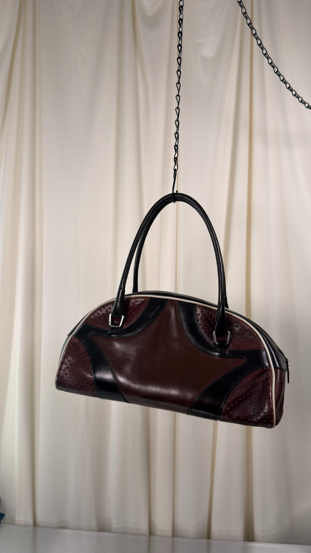 Prada Brown Bowler Bag