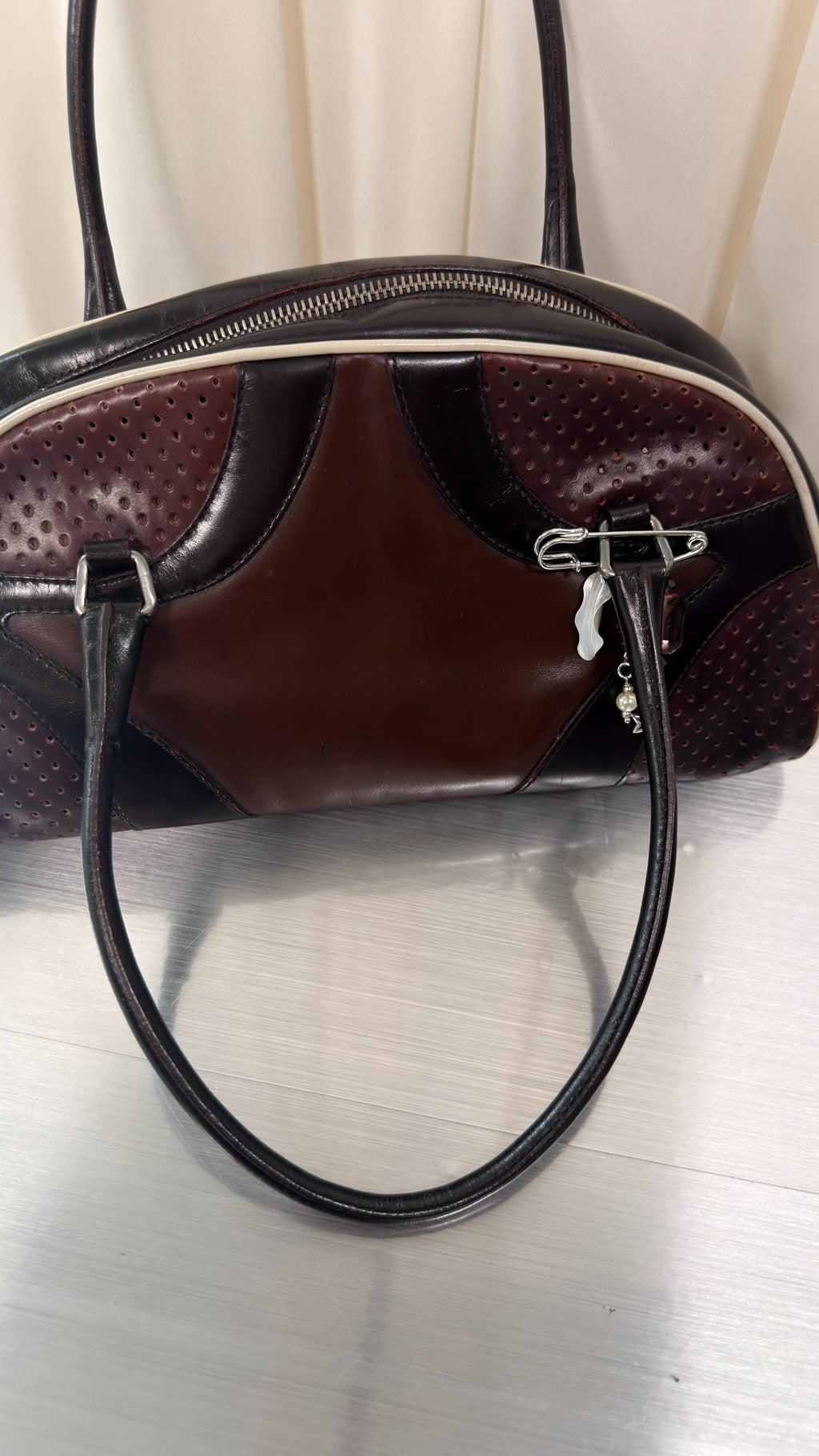 Prada Brown Bowler Bag