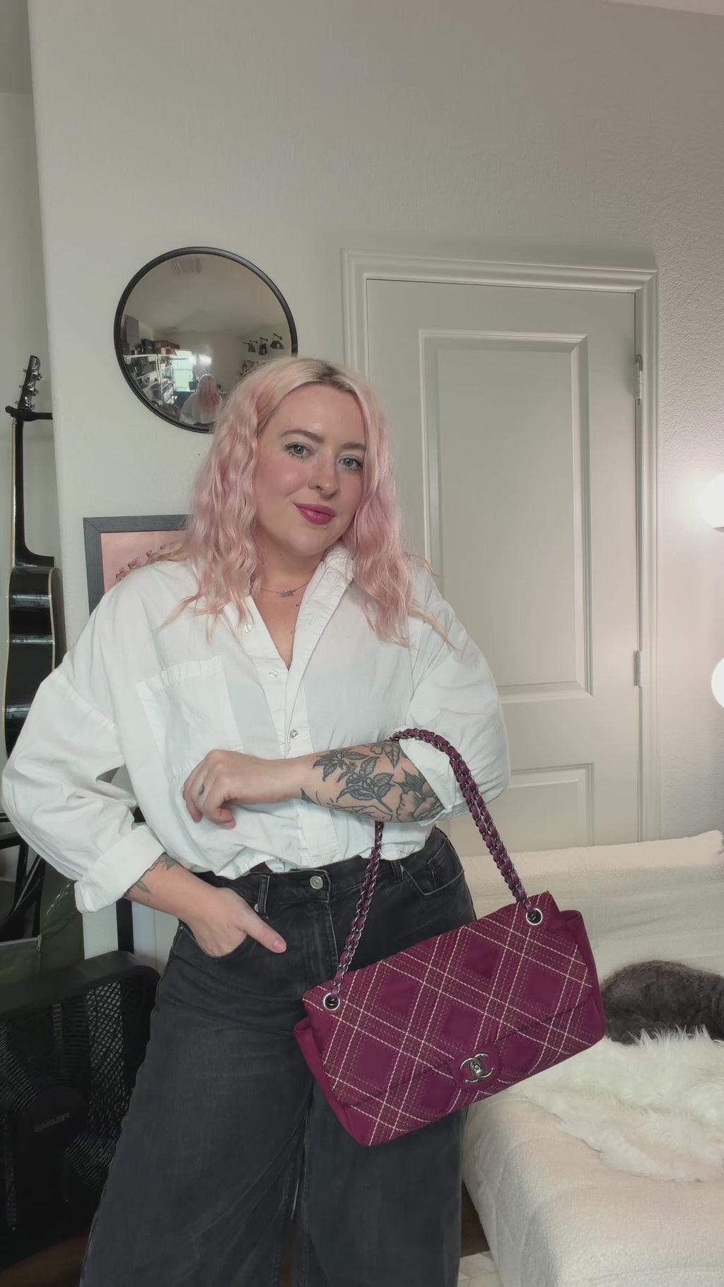 Chanel Suede Wildstitch Bag