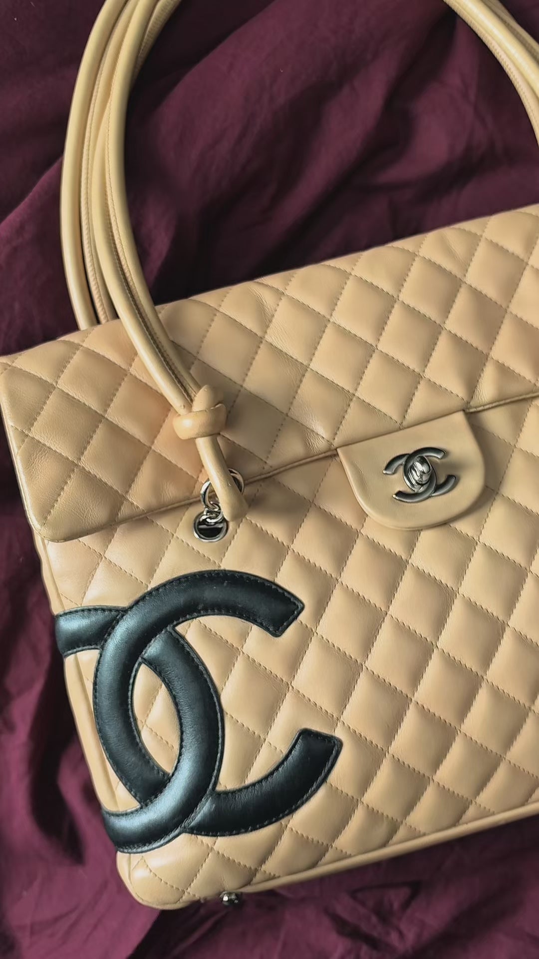 Chanel Cambon Flap Bag Tan *Rare*