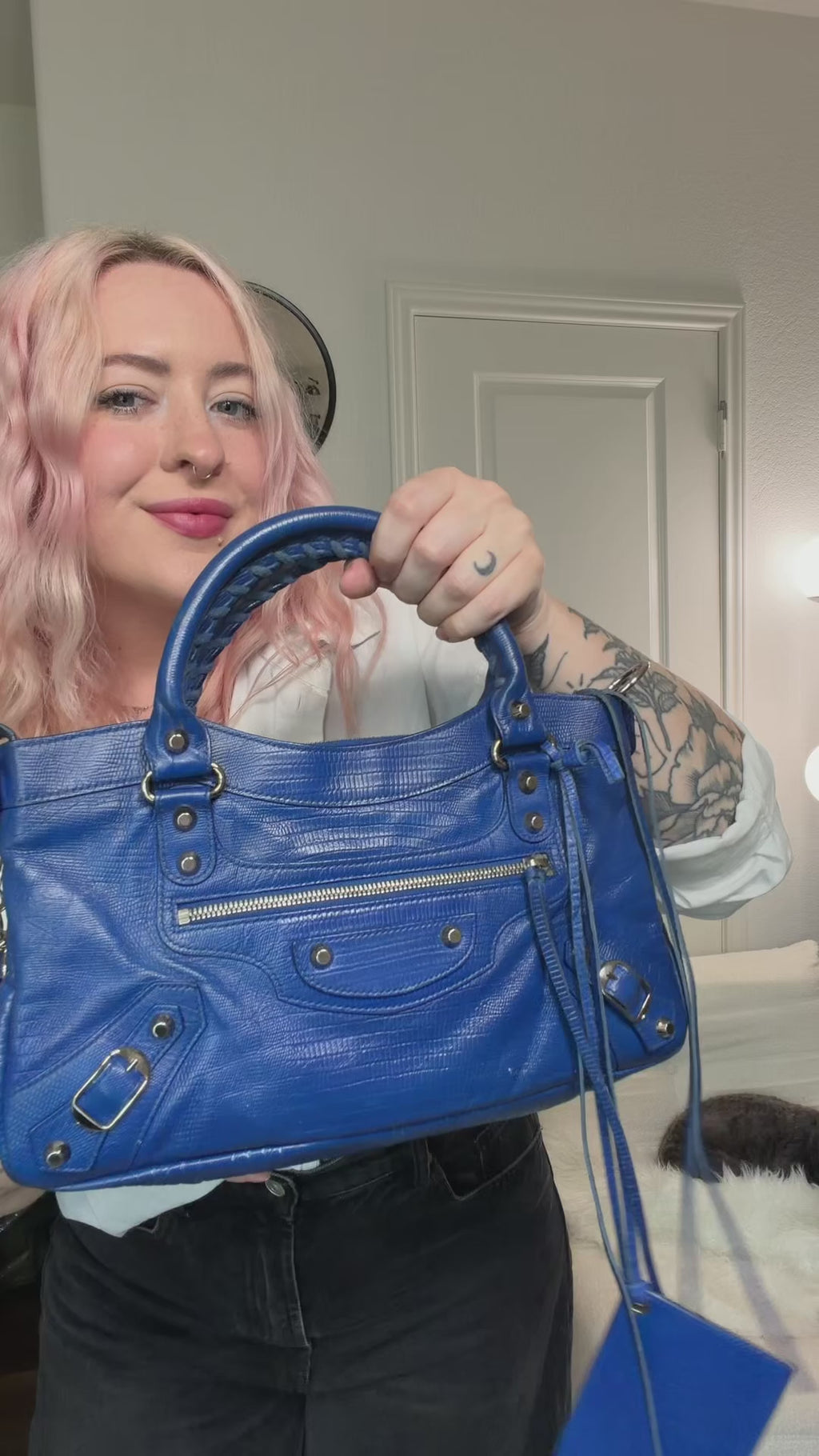 Balenciaga Rare Lizard Embossed First Bag