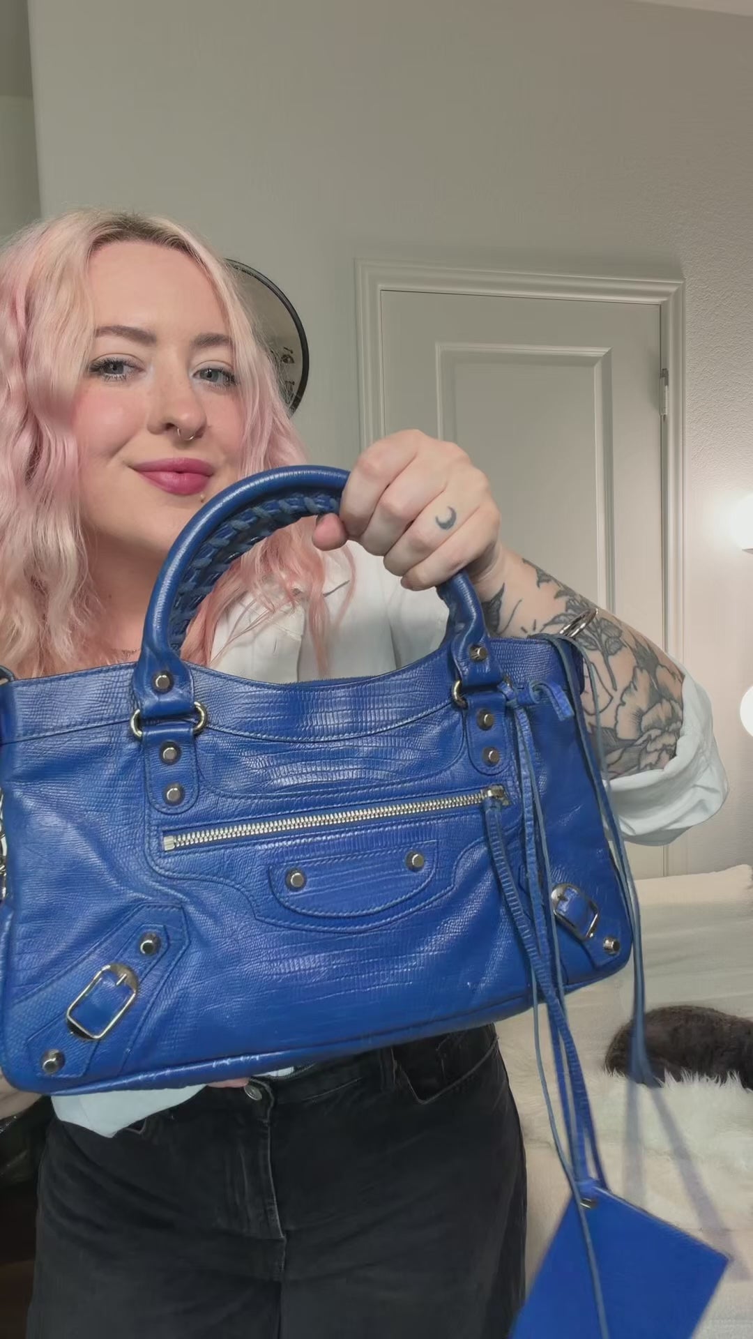 Balenciaga Rare Lizard Embossed First Bag