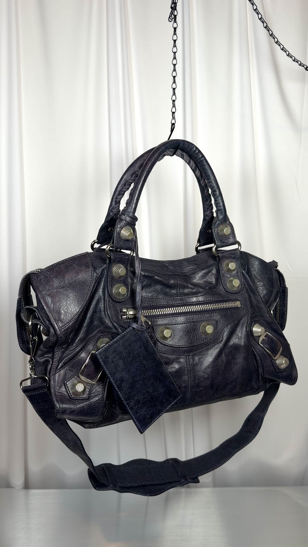 Balenciaga dark purple part time