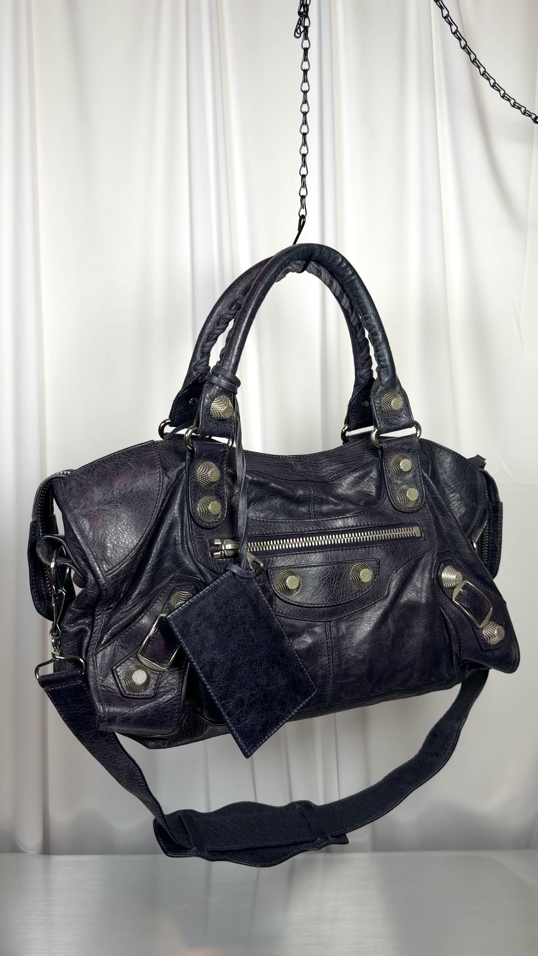 Balenciaga dark purple part time