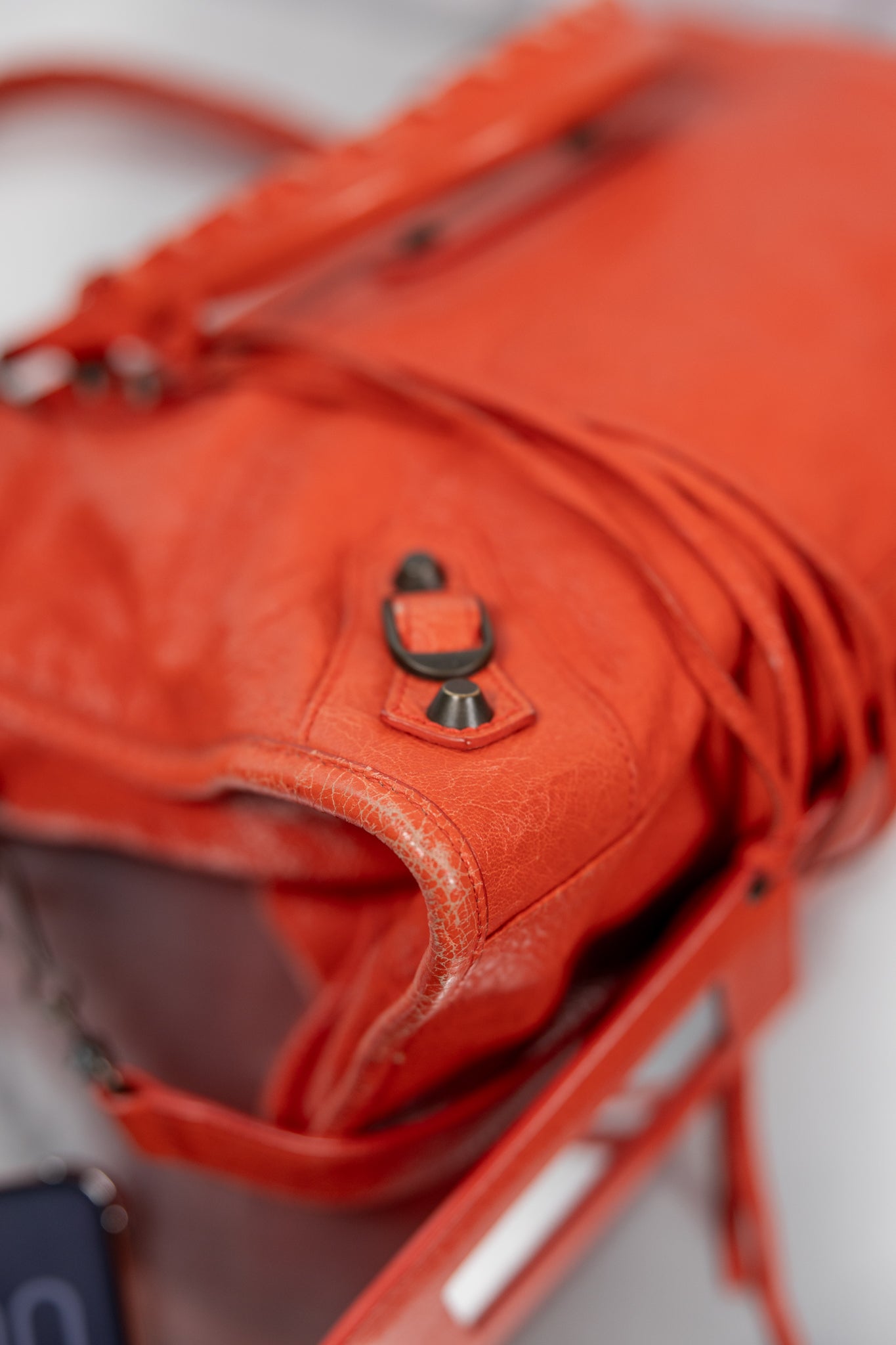 Balenciaga 2013 Red-Orange Medium City