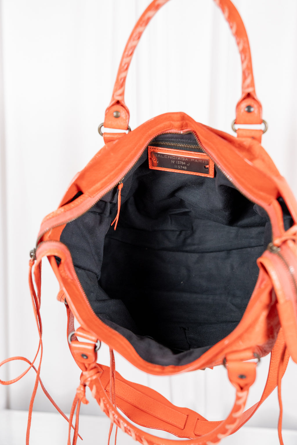 Balenciaga 2013 Red-Orange Medium City