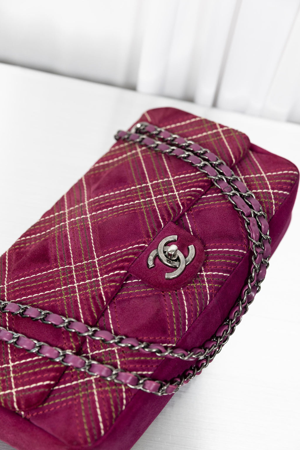 Chanel Suede Wildstitch Bag