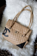 Chanel Cambon Flap Bag Tan *Rare*