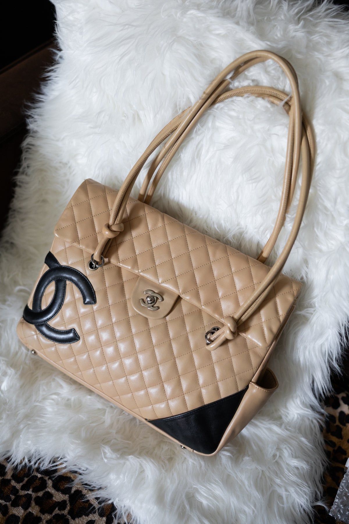 Chanel Cambon Flap Bag Tan *Rare*