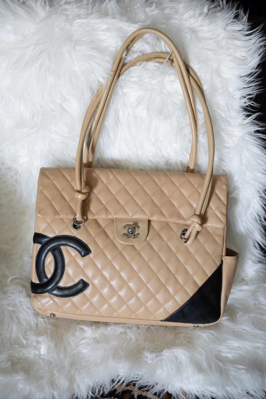 Chanel Cambon Flap Bag Tan *Rare*