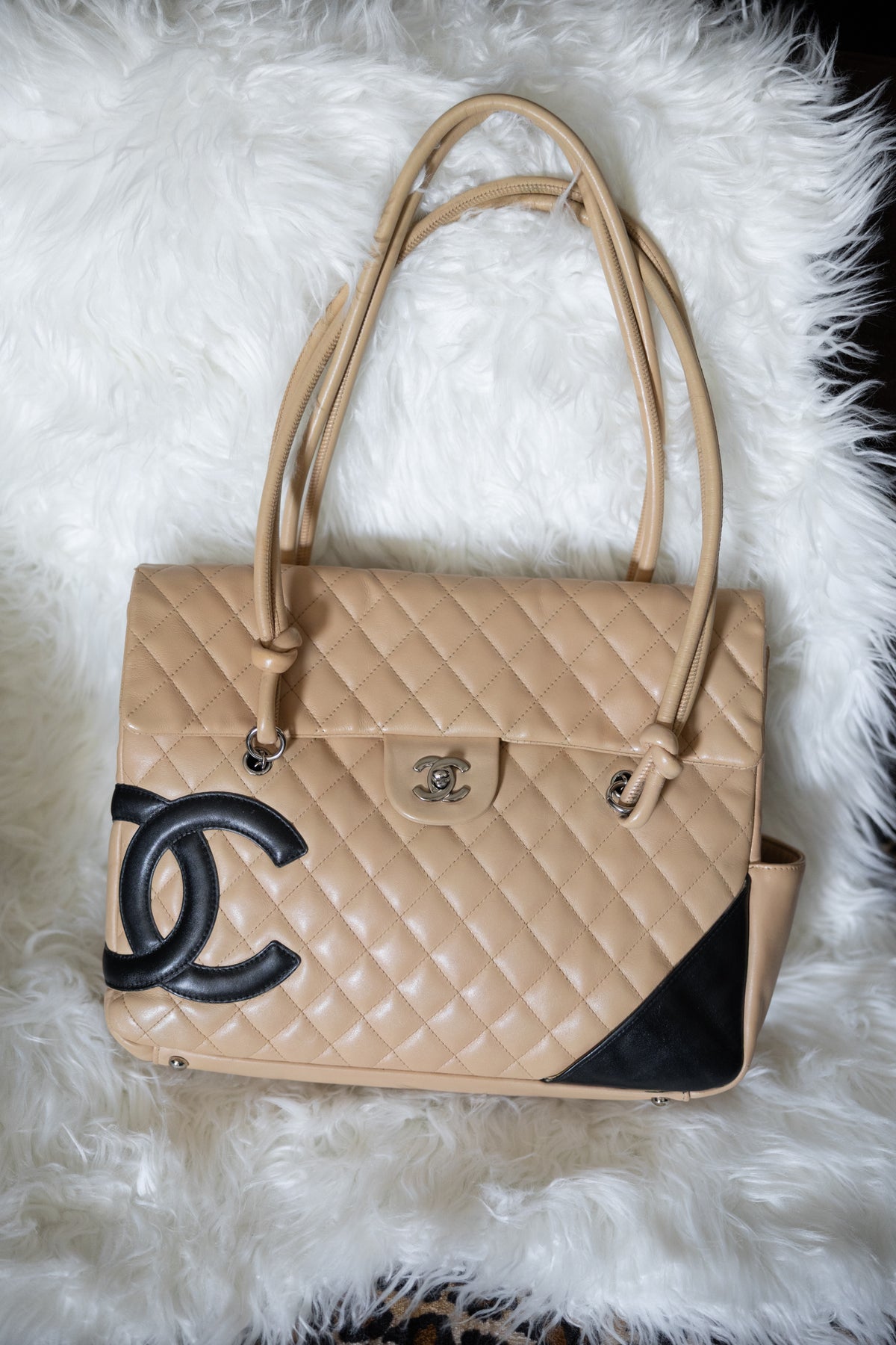 Chanel Cambon Flap Bag Tan *Rare*