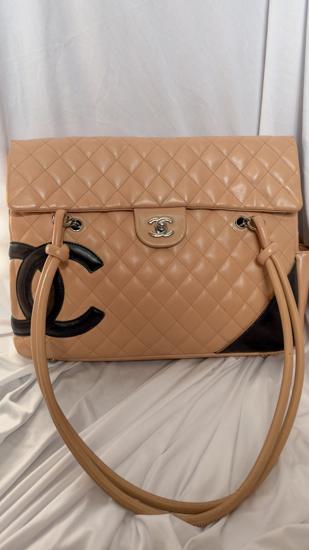 Chanel Cambon Flap Bag Tan *Rare*