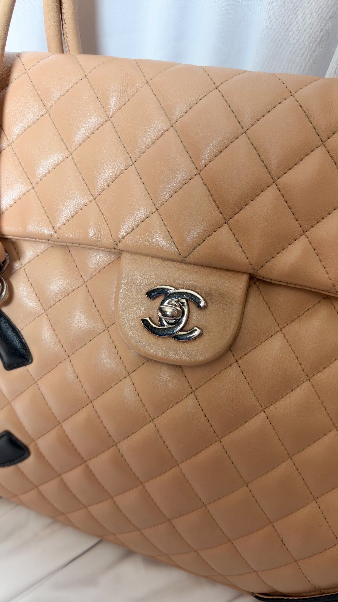 Chanel Cambon Flap Bag Tan *Rare*