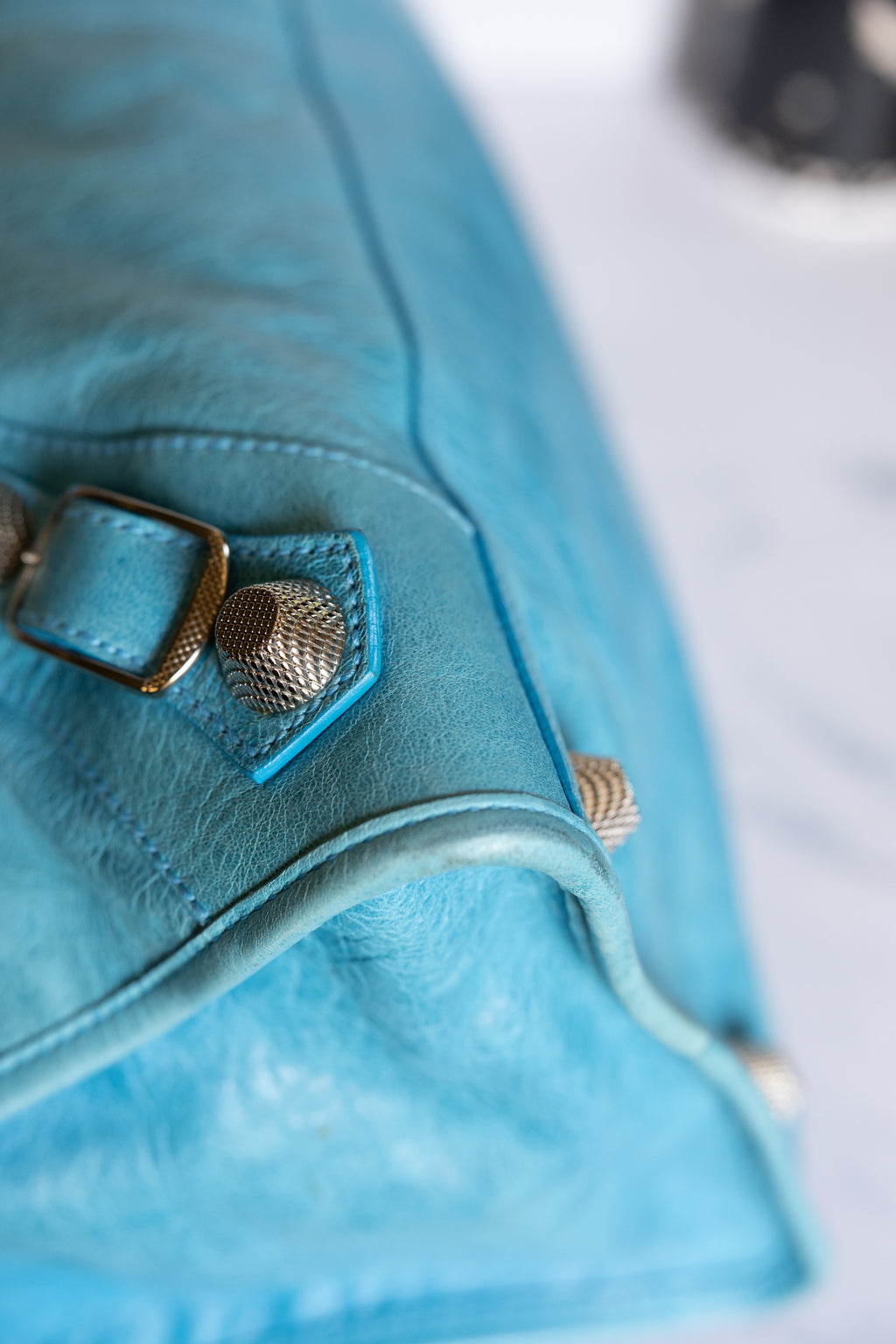 Balenciaga Work Bag Teal